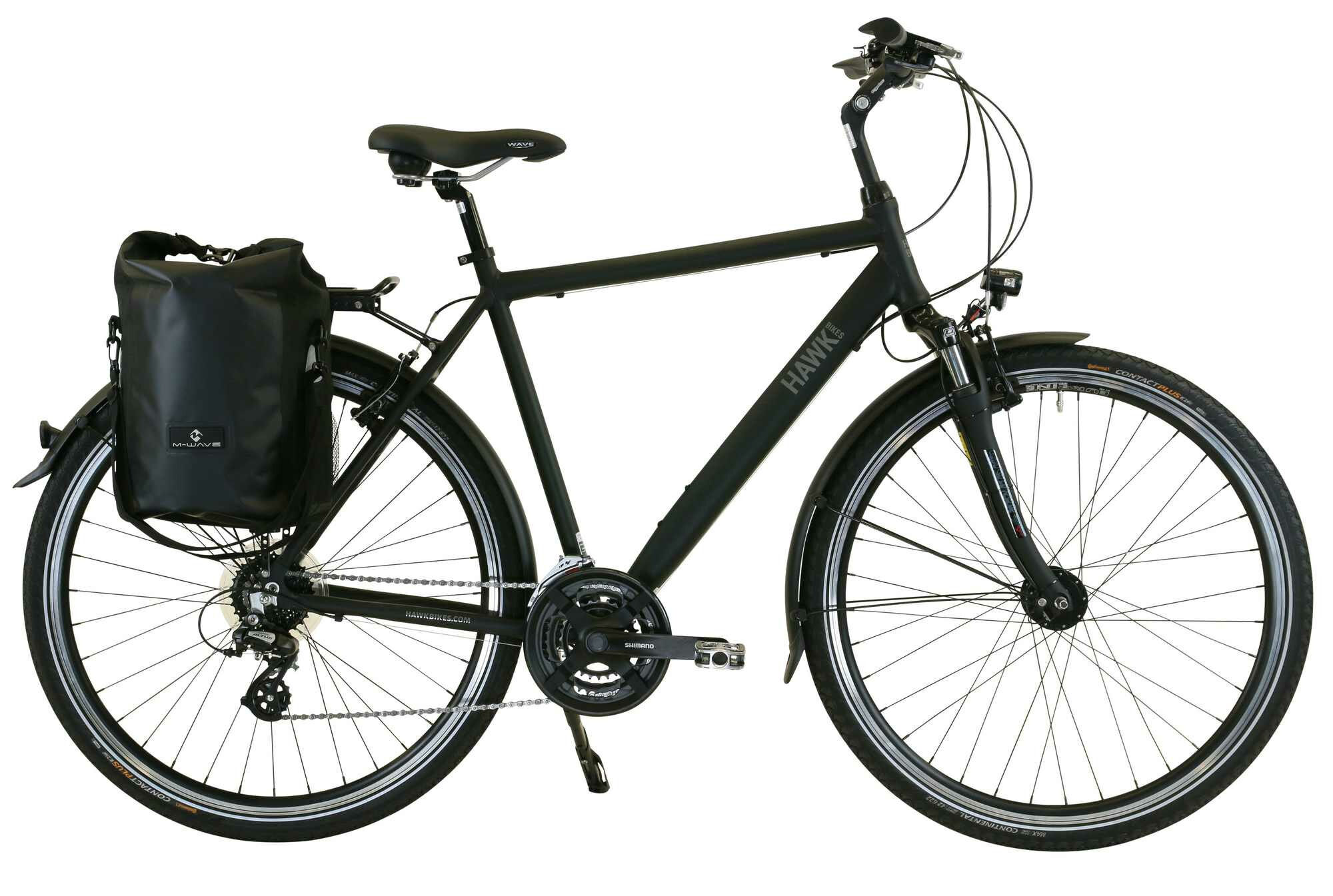 Hawk Trekking Gent Premium Plus Black 2023 28"; Diamant