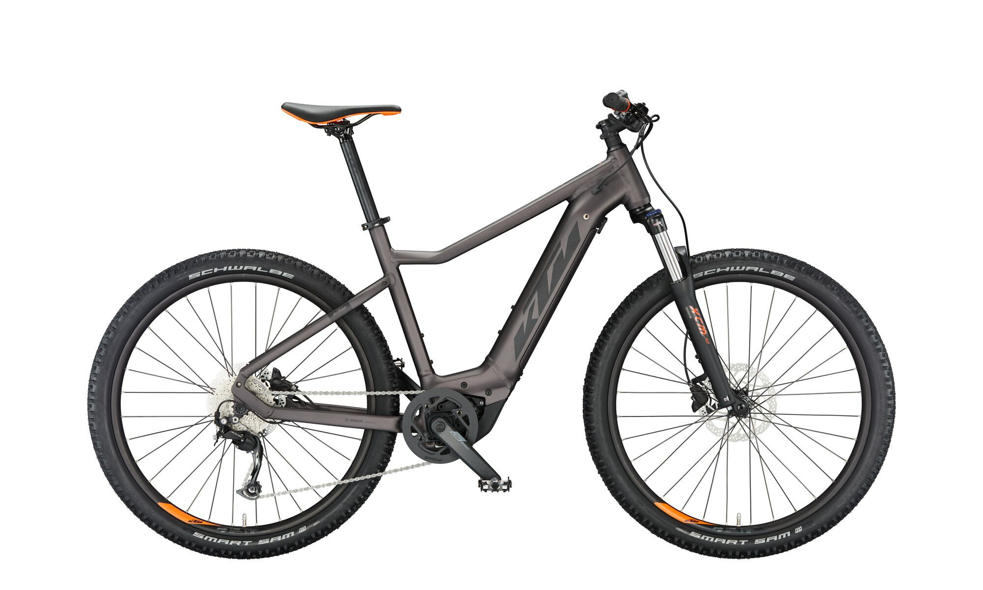 KTM MACINA RACE 572 elderberry matt (black+orange) 2023 27,5"; 500 Wh Diamant