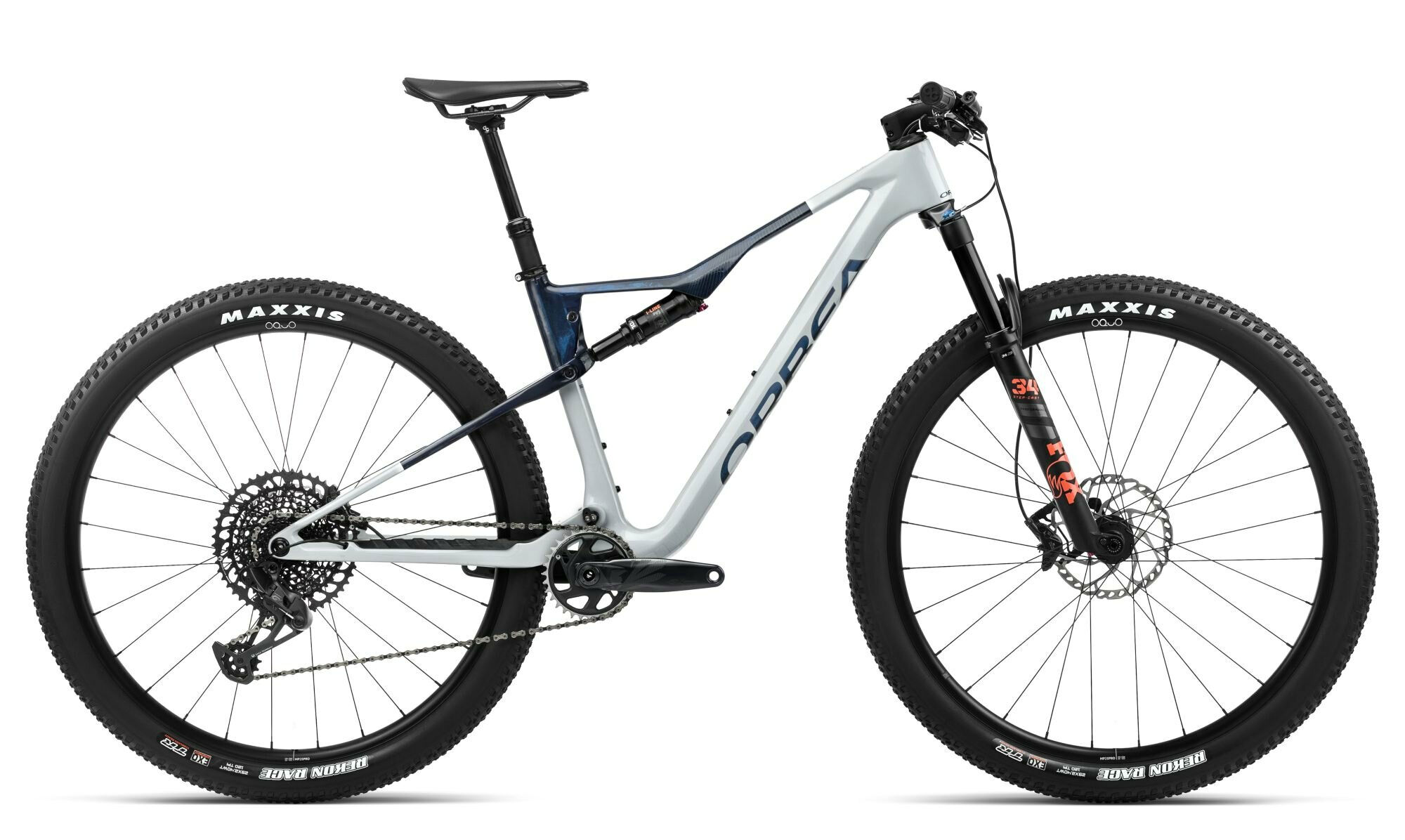 Orbea Oiz M21 Halo Silver-Blue Carbon View (Gloss) 2024 29"; Diamant