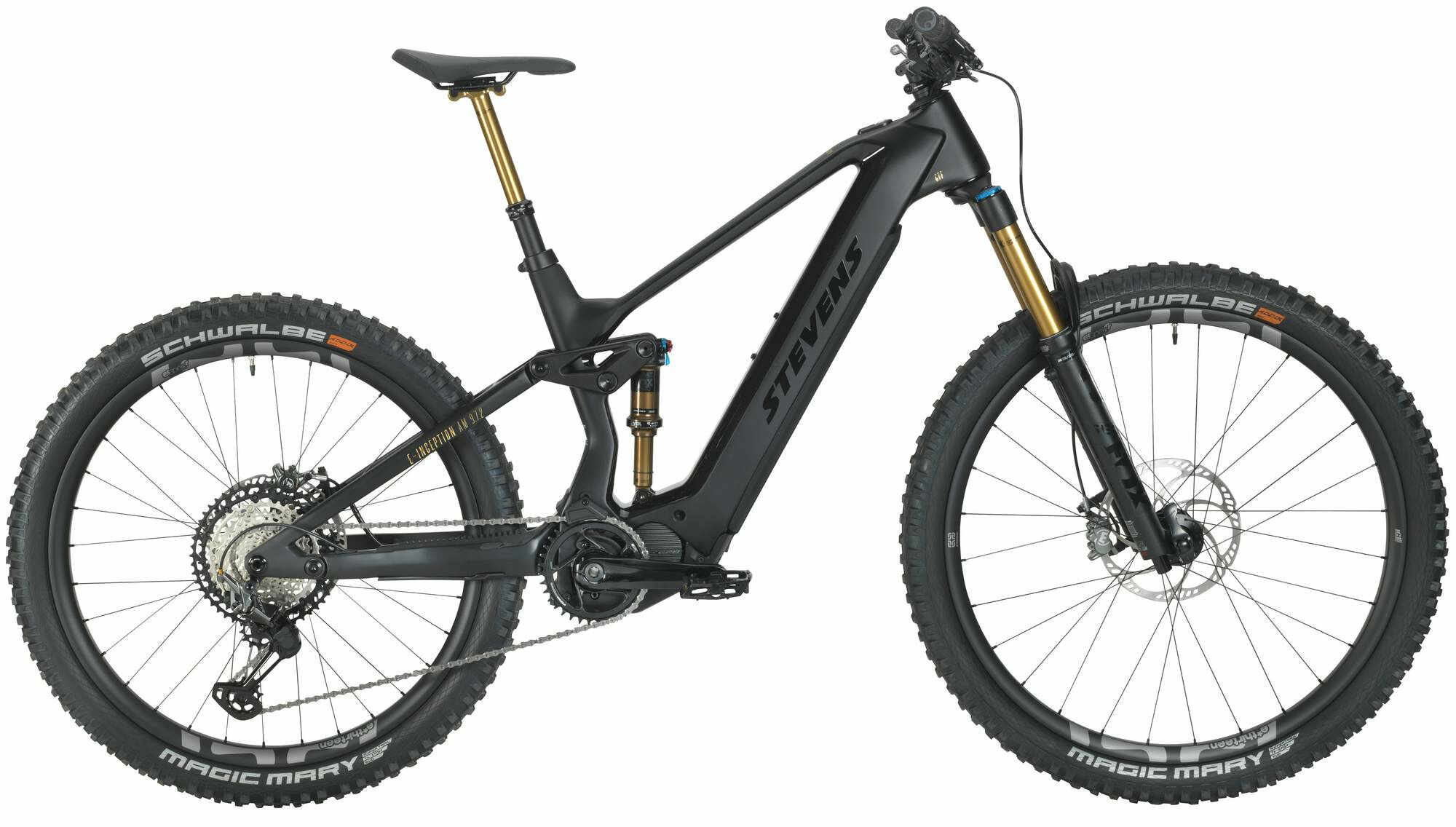 Stevens E-Inception AM 9.7.2 GTF Stealth Black 2022 29";/27,5"; 726 Wh Diamant