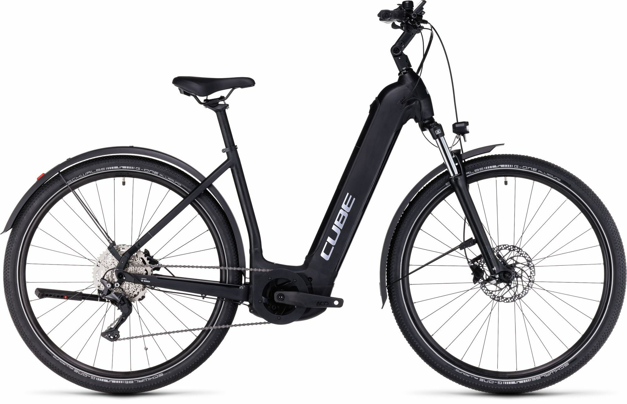 Cube Nuride Hybrid Pro 750 Allroad black´n´metal 2024 28"; 750 Wh Wave