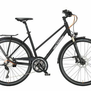 KTM LIFE 1964 black matt (chrome+chrome orange glossy) 2023 28"; Trapez