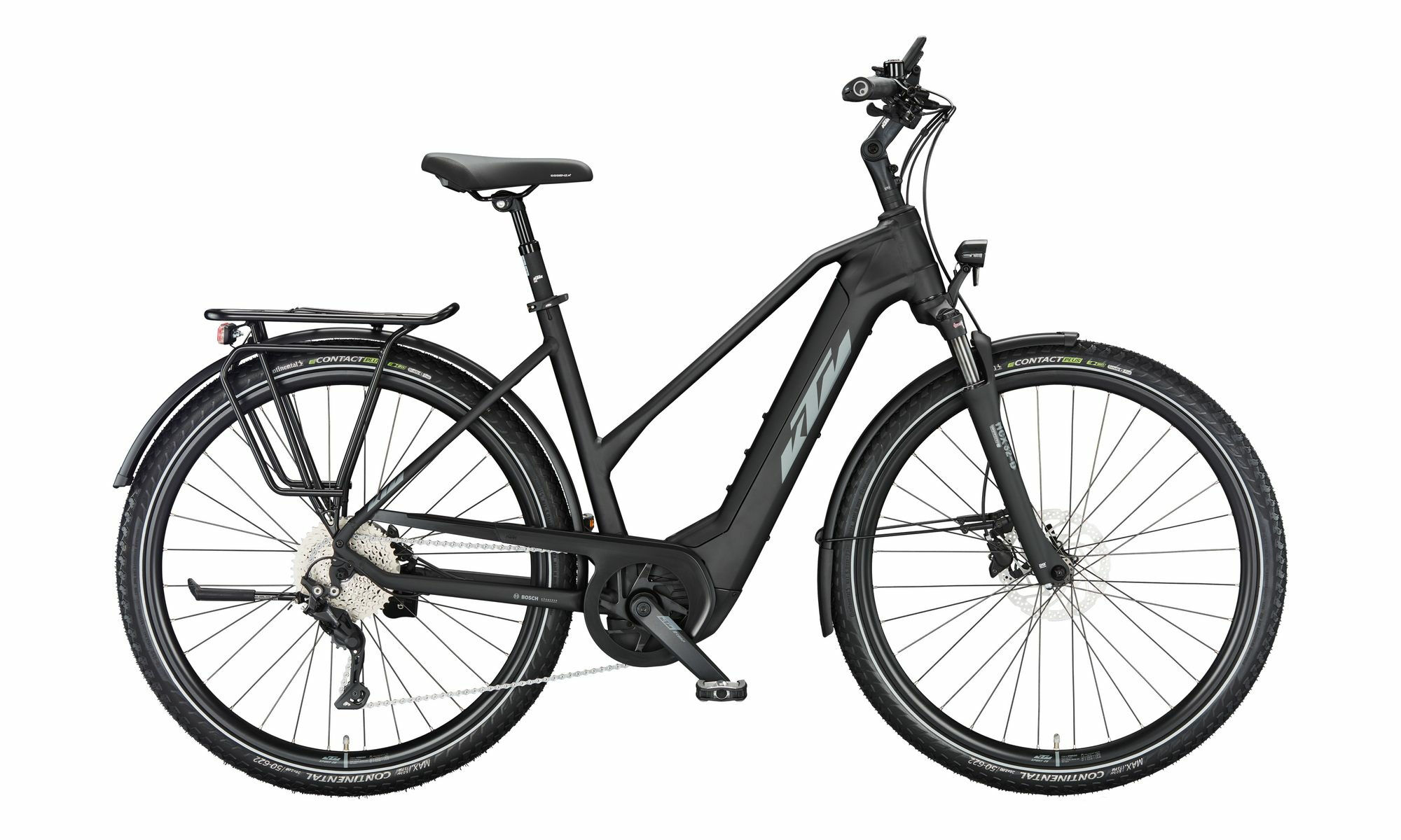 KTM MACINA TOUR CX 610 black matt (grey+yellow) 2023 28"; 625 Wh Trapez