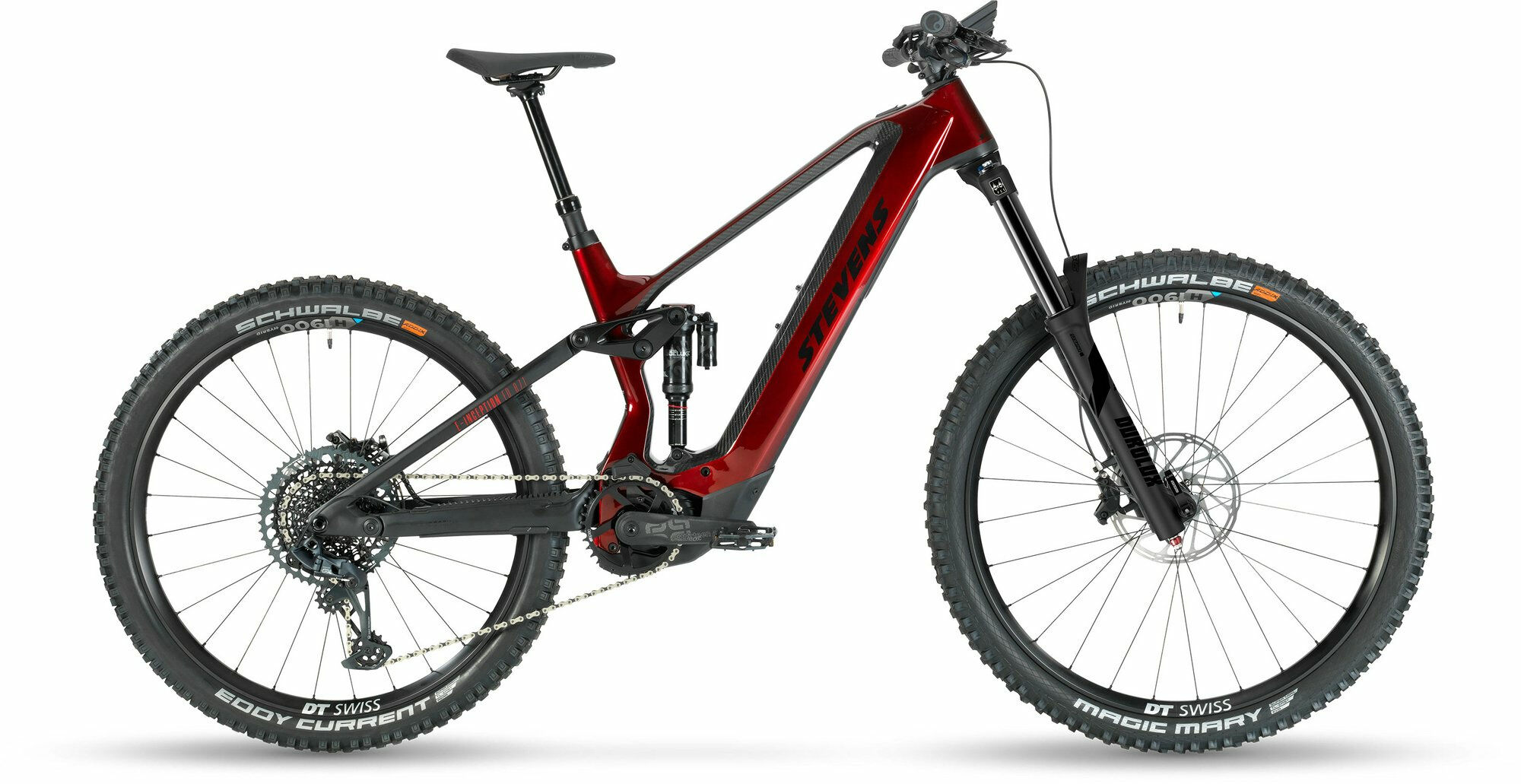 Stevens E-Inception ED 8.7.1 GTF Ruby Red Carbon 2022 29";/27,5"; 750 Wh Diamant