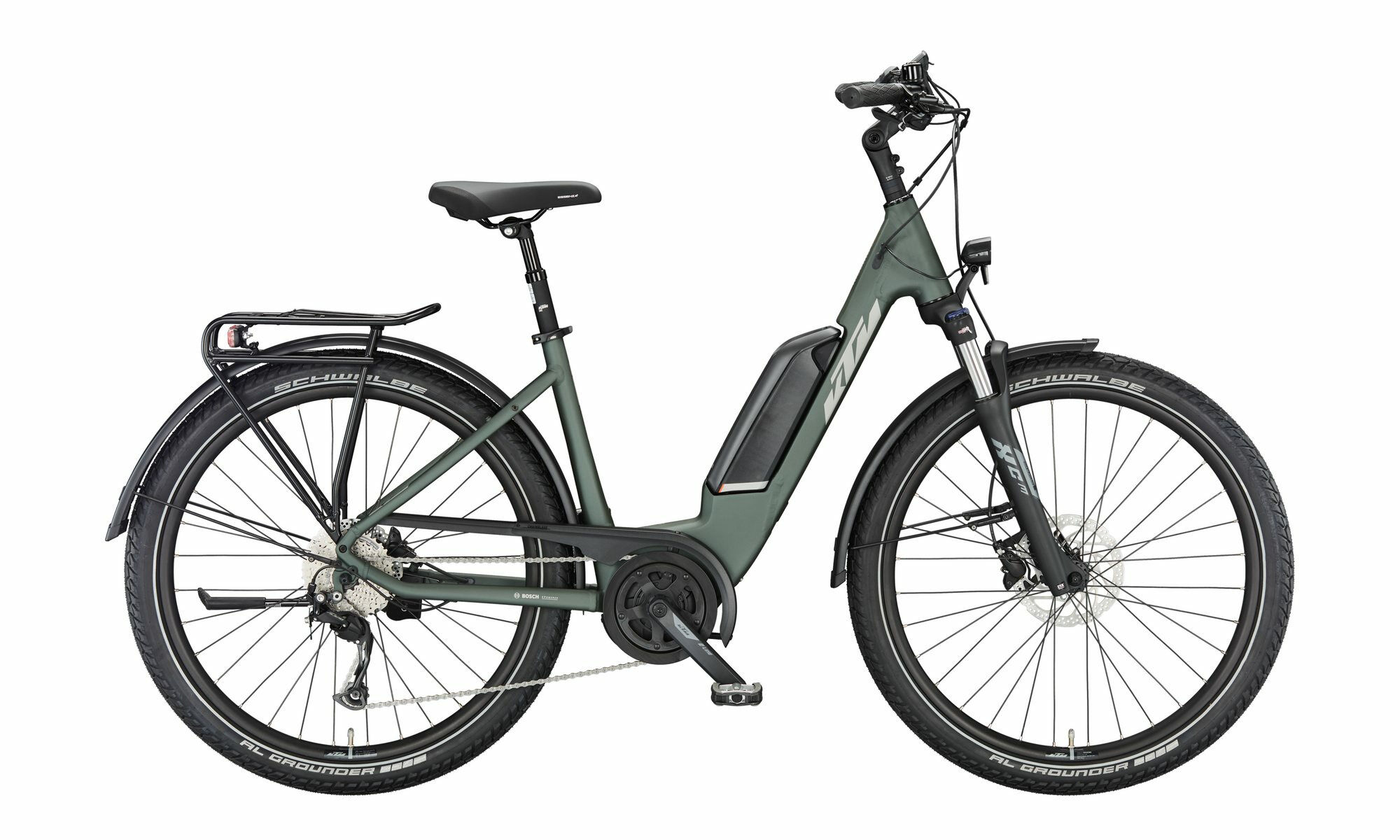 KTM MACINA GRAN P510 moss grey matt (silver+orange) 2023 27,5"; 500 Wh Wave