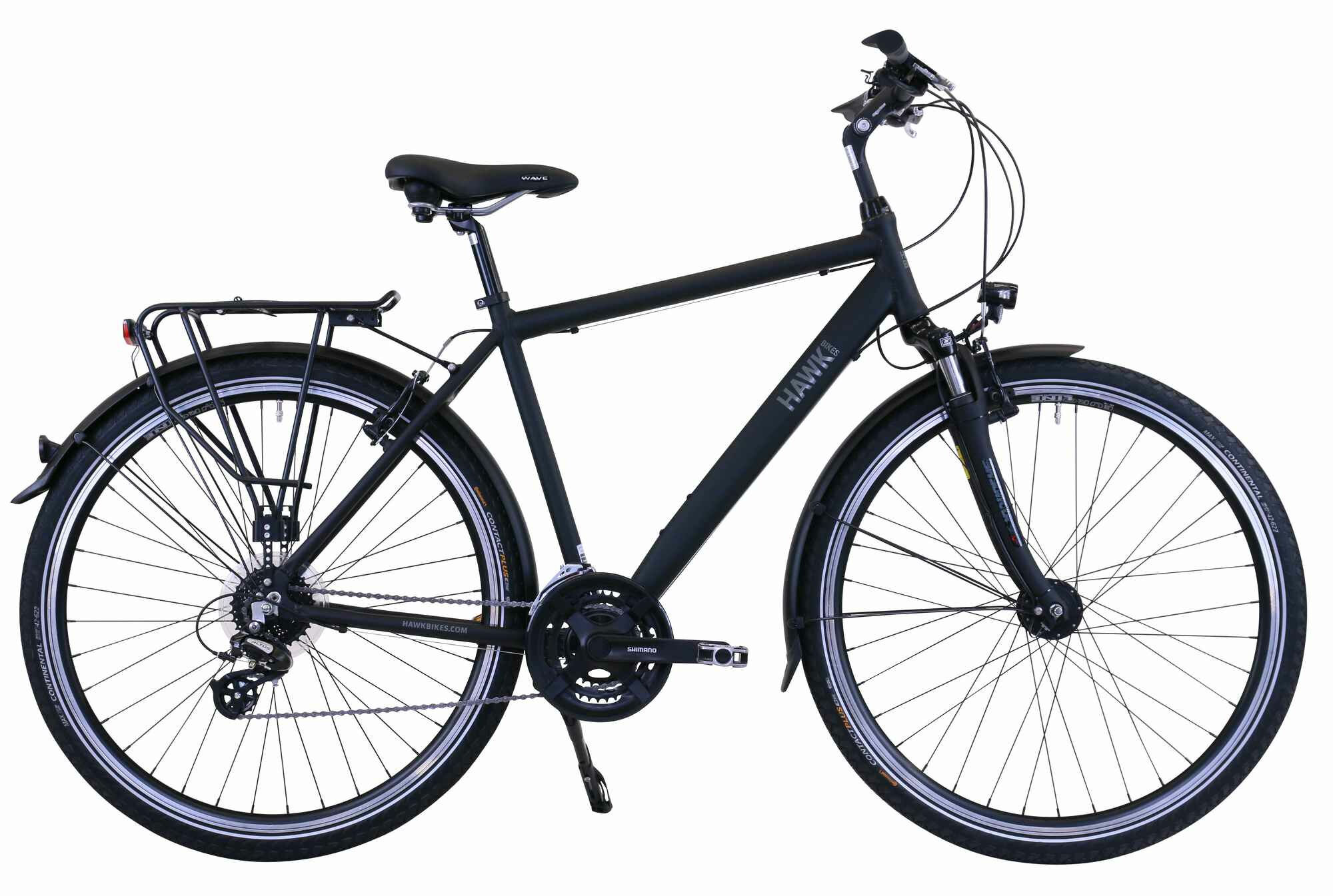 Hawk Trekking Gent Premium Black 2023 28"; Diamant