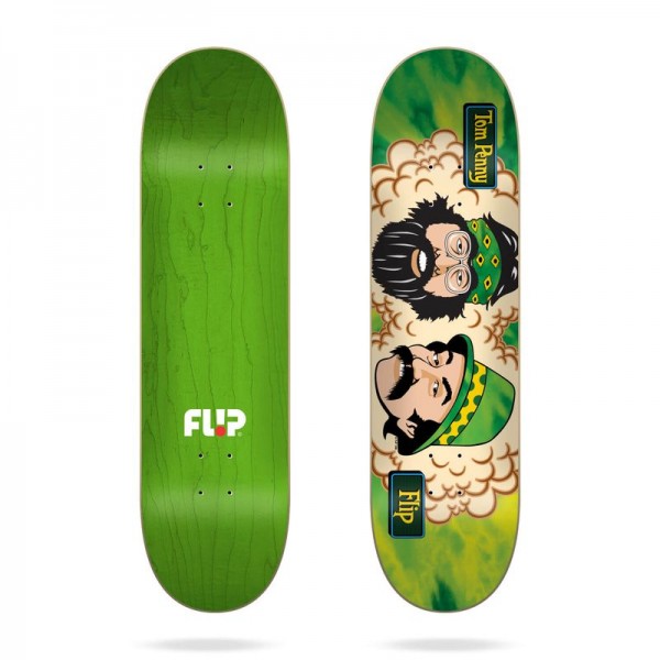 Flip Skateboard Deck Toms Friends Green Room 8.25''