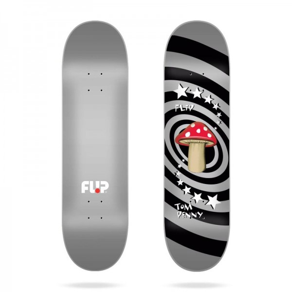 Flip Skateboard Deck Penny Mushroom Silver 8.0"