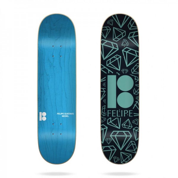 Plan B Skateboard Deck Symbols Gustavo 7.87''