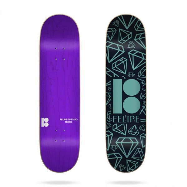 Plan B Skateboard Deck Symbols Gustavo 8.0''