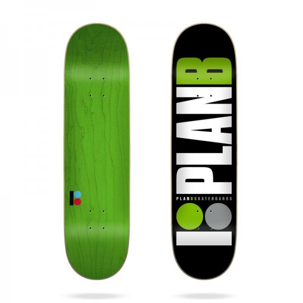 Plan B Skateboard Deck Team Green 8.0''