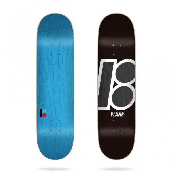 Plan B Skateboard Deck Team Stain 8.0''