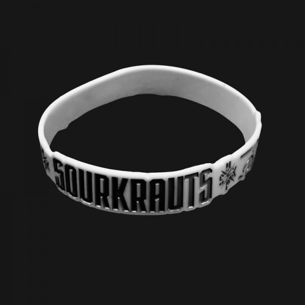 Sourkrauts Silikon Armband V3 weiß