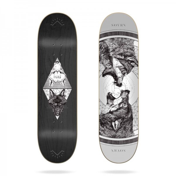Sovrn Skateboard Deck Geri & Freki 8.25''