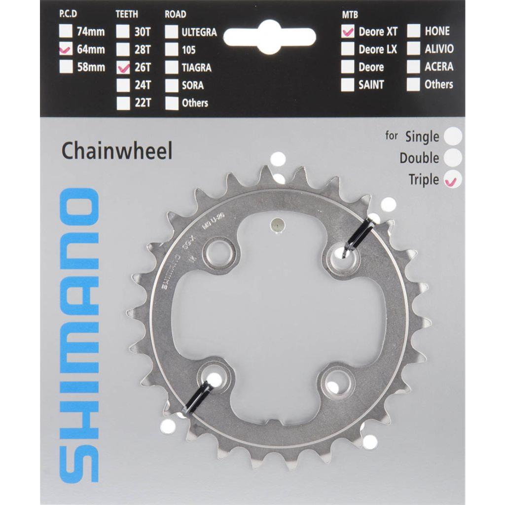 Shimano Kettenblatt 26Z XT T8000/780