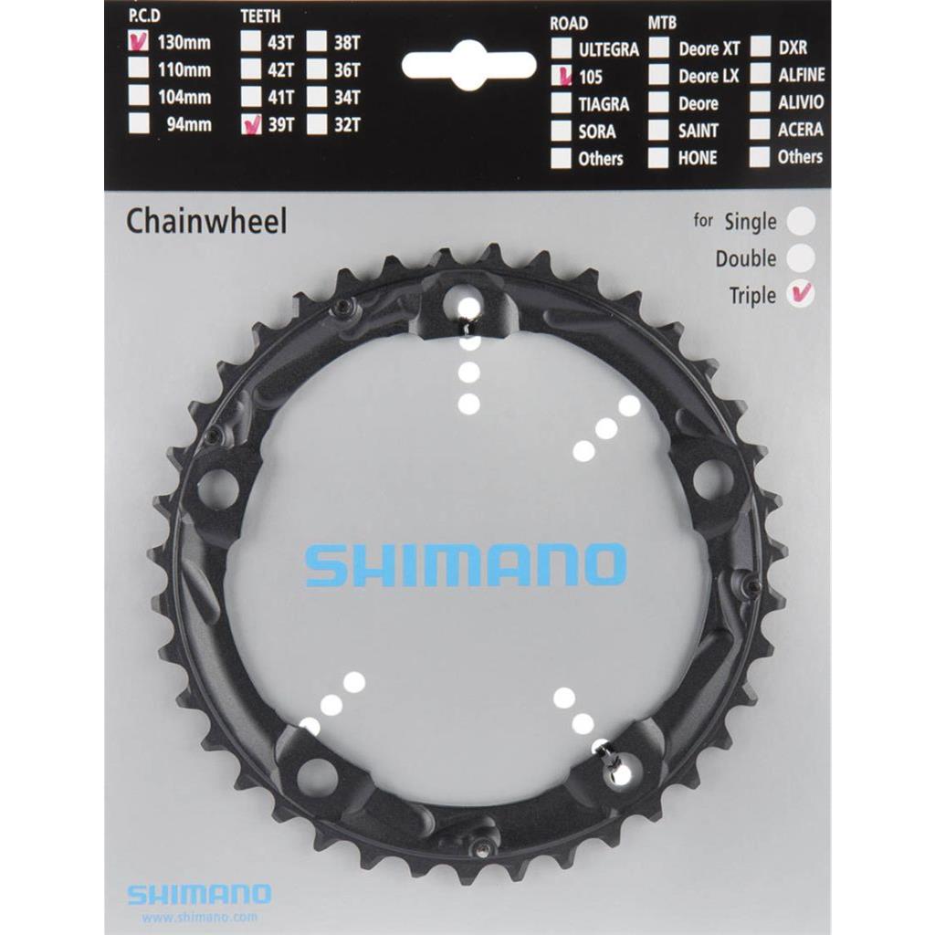 Shimano Kettenblatt 39Z.5703 3f.Schwar