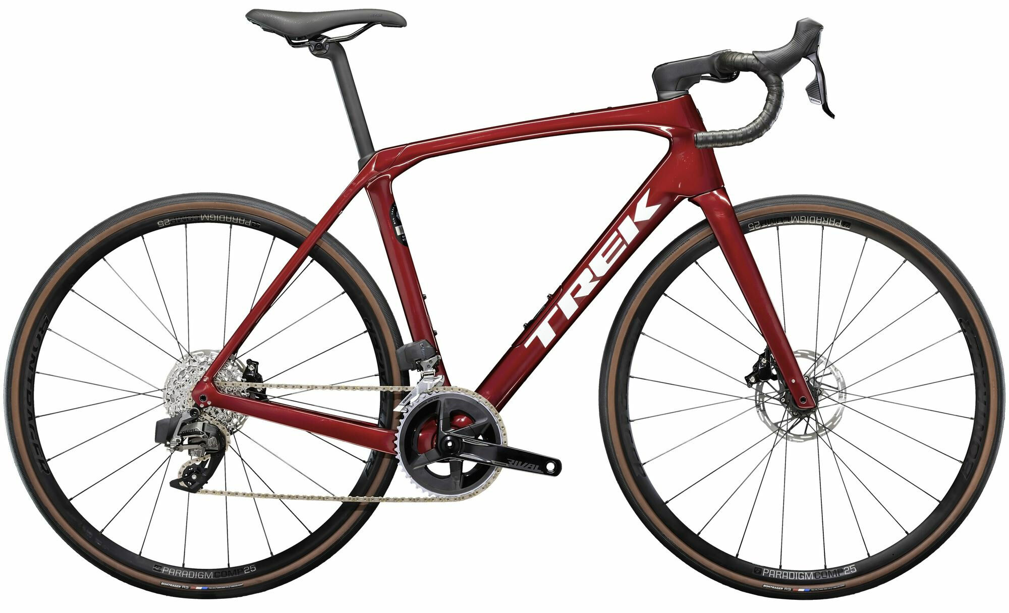 Trek Domane SL 6 Gen 4 AXS Crimson 2024 28"; Diamant