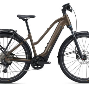 Giant Explore E+ Pro 1 STA Truffle/Black Satin-Matt 2024 28"; 800 Wh Trapez