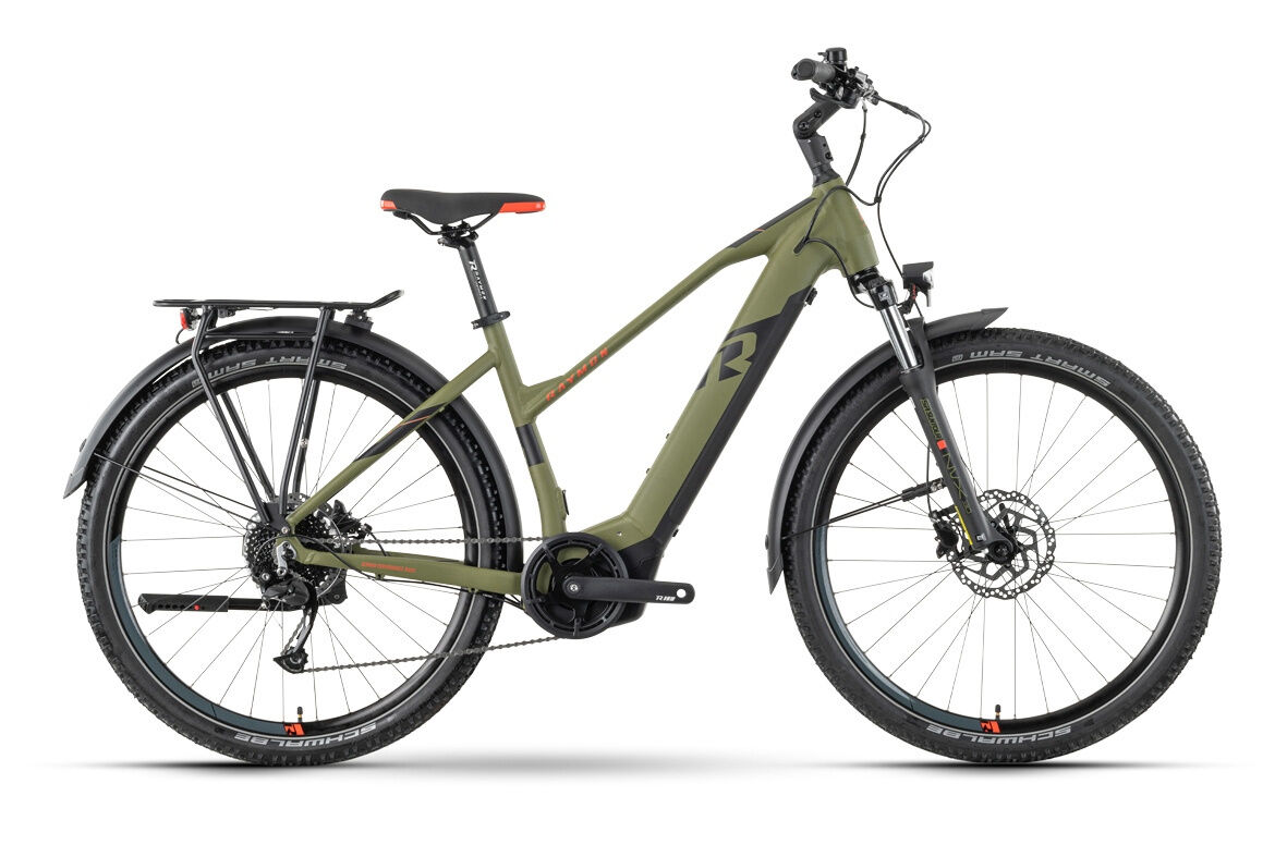 Raymon CrossRay E 5.0 M350 armor/black/bright red matt 2023 27,5"; 500 Wh Trapez