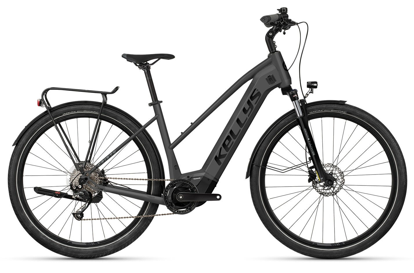 Kellys E-Cristy 30 P Anthracite 2023 28"; 725 Wh Trapez