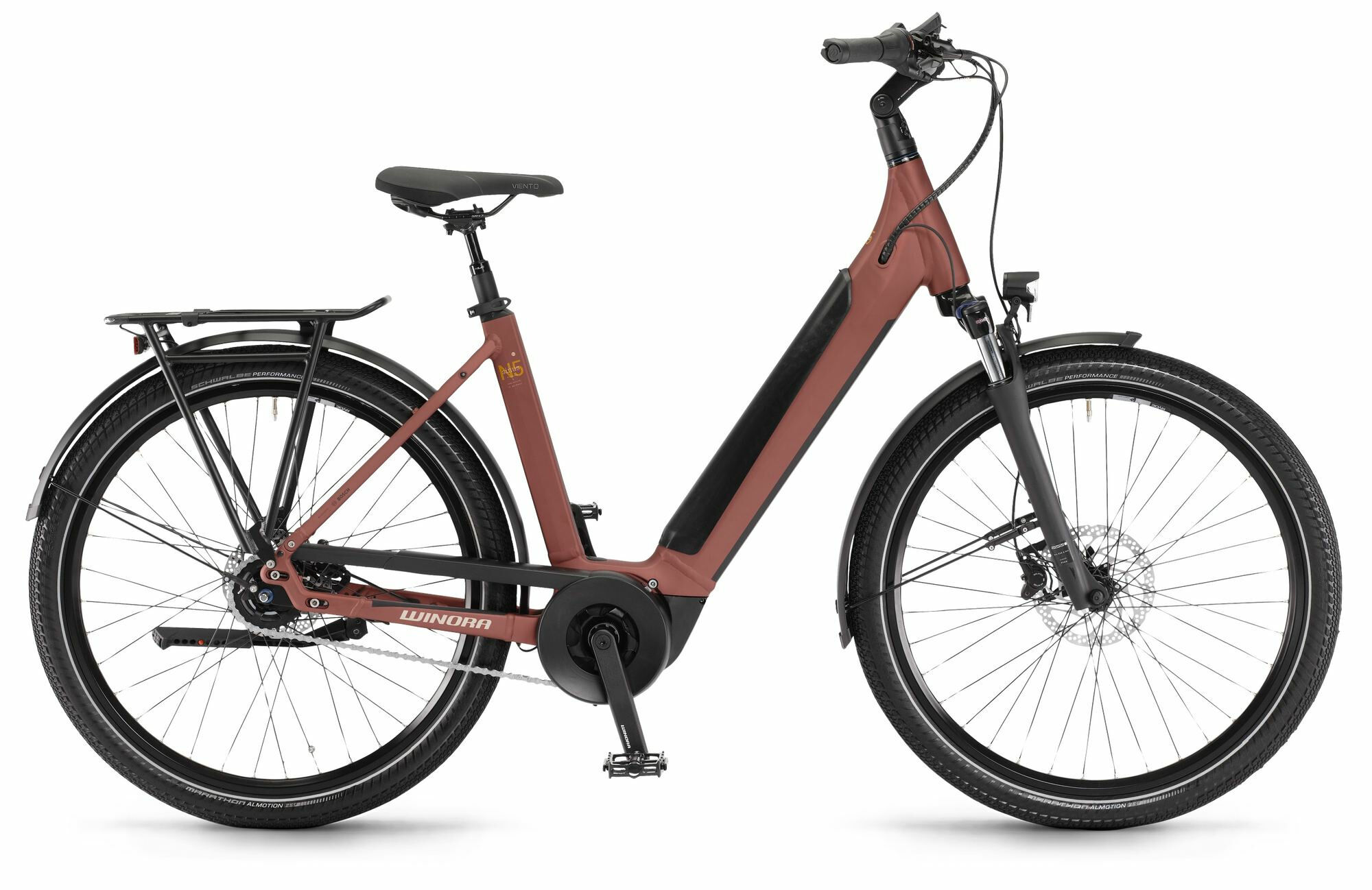 Winora Sinus N5 Maroonred matt 2024 27,5"; 625 Wh Wave