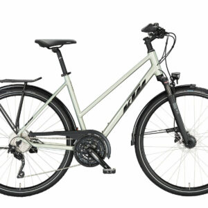 KTM LIFE CONQUEST dew silver (black+orange) 2023 28"; Trapez