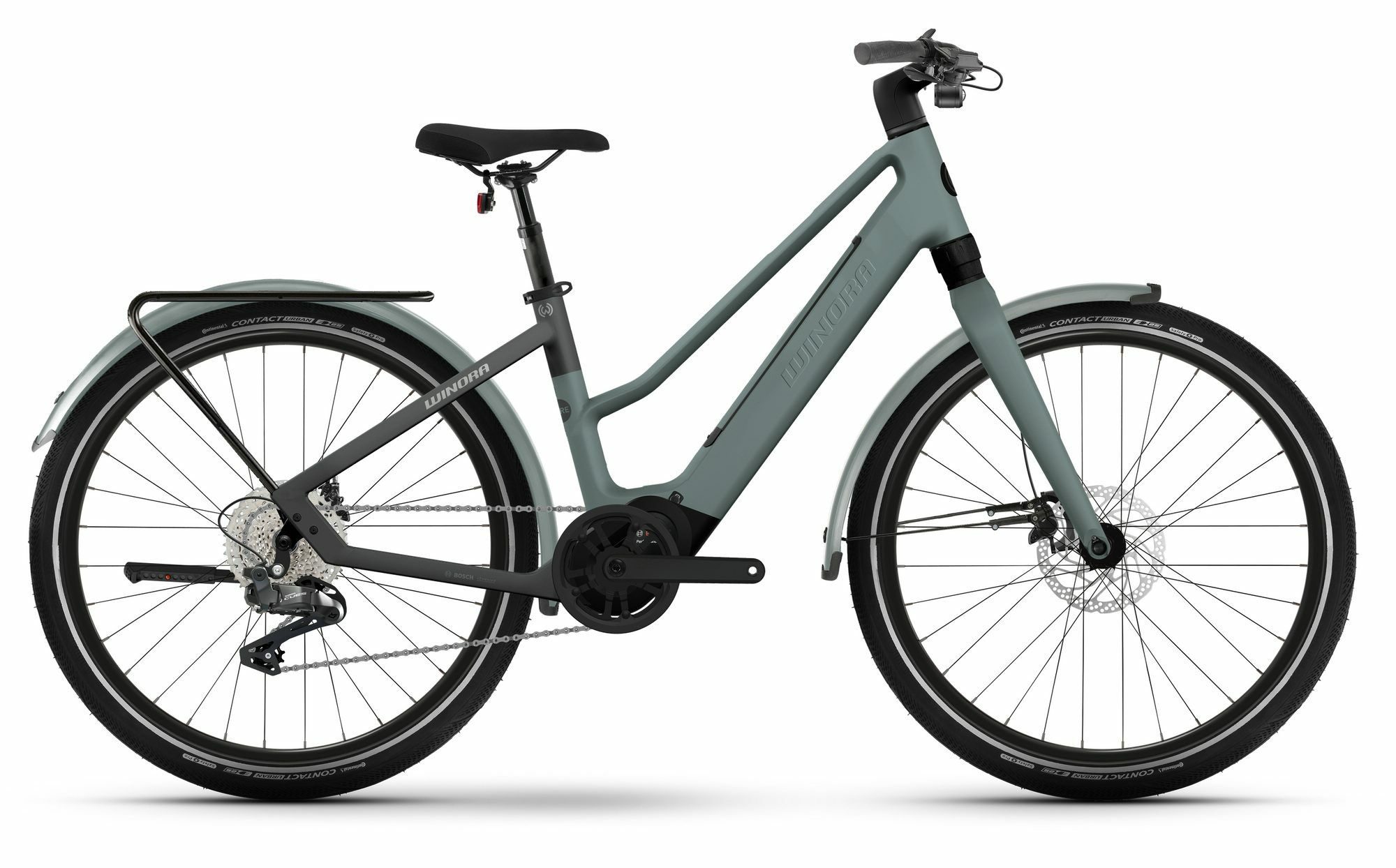 Winora iRide Pure X10 nile blue matt, black matt 2024 27,5"; 400 Wh Trapez