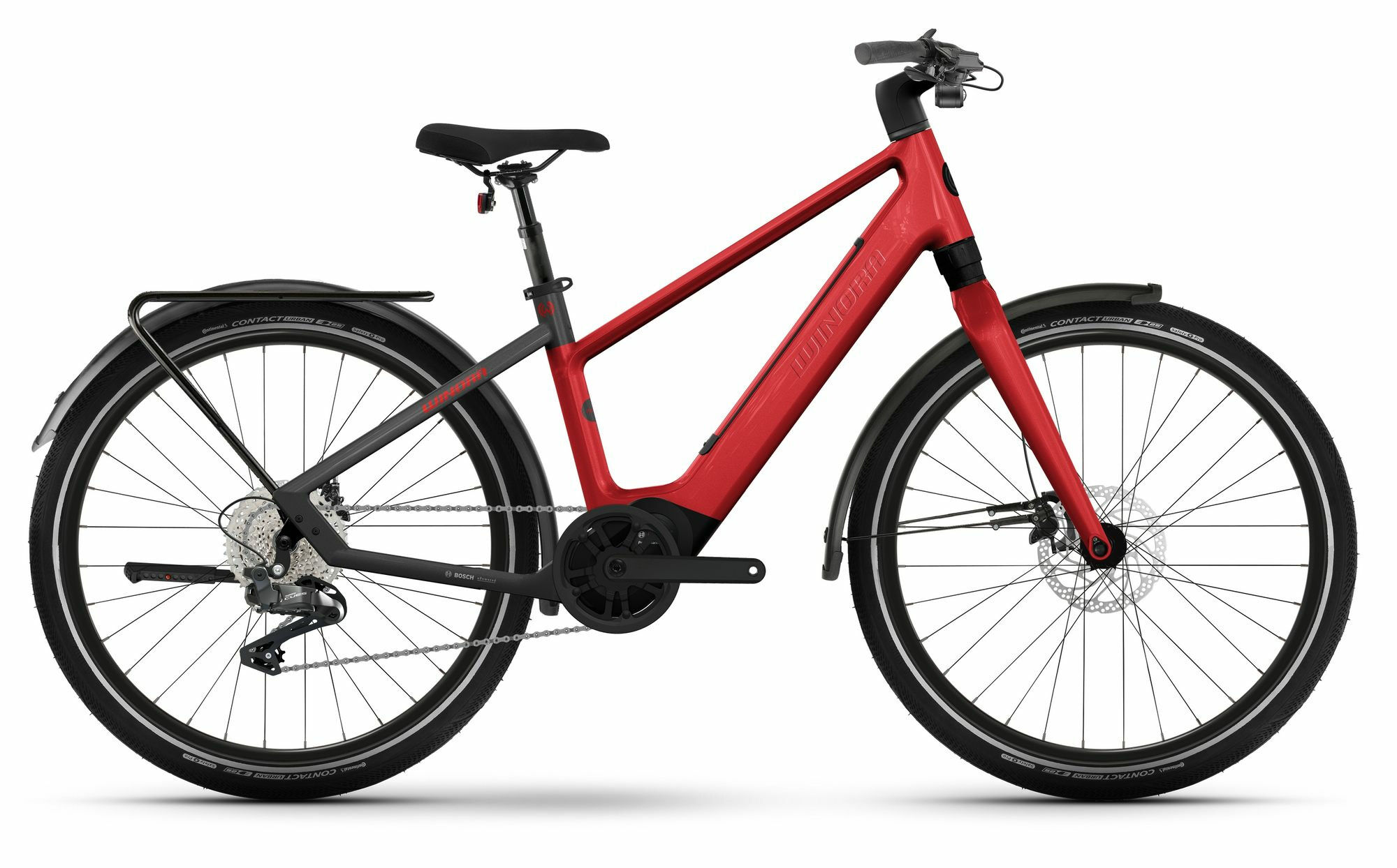 Winora iRide Pure X10 chrystal red/black - gloss 2024 27,5"; 400 Wh Diamant