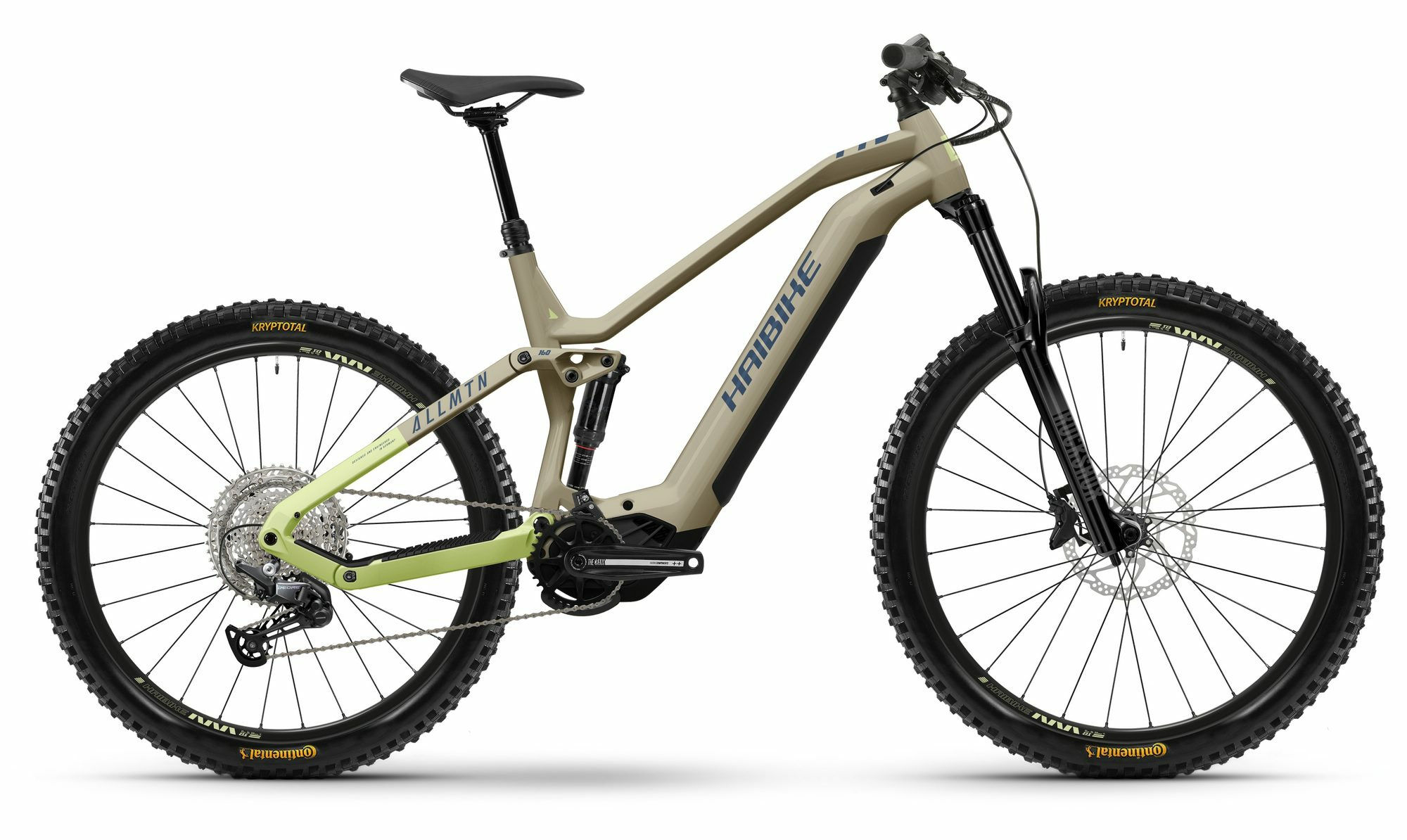 Haibike AllMtn 3 coffee/green/blue - gloss 2024 29";/27,5"; 720 Wh Diamant
