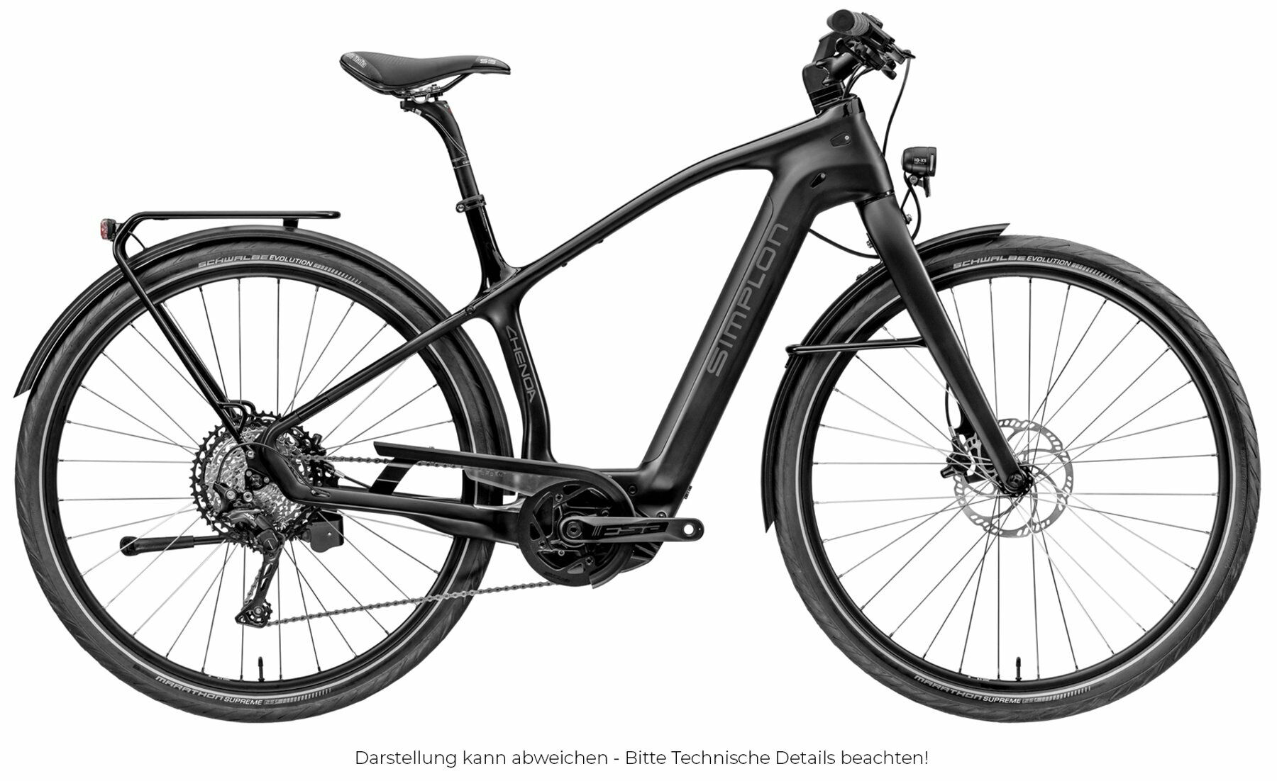 Simplon Chenoa Bosch CX Deore10 Carbon Matt/Black Glossy 2023 28"; 625 Wh Diamant