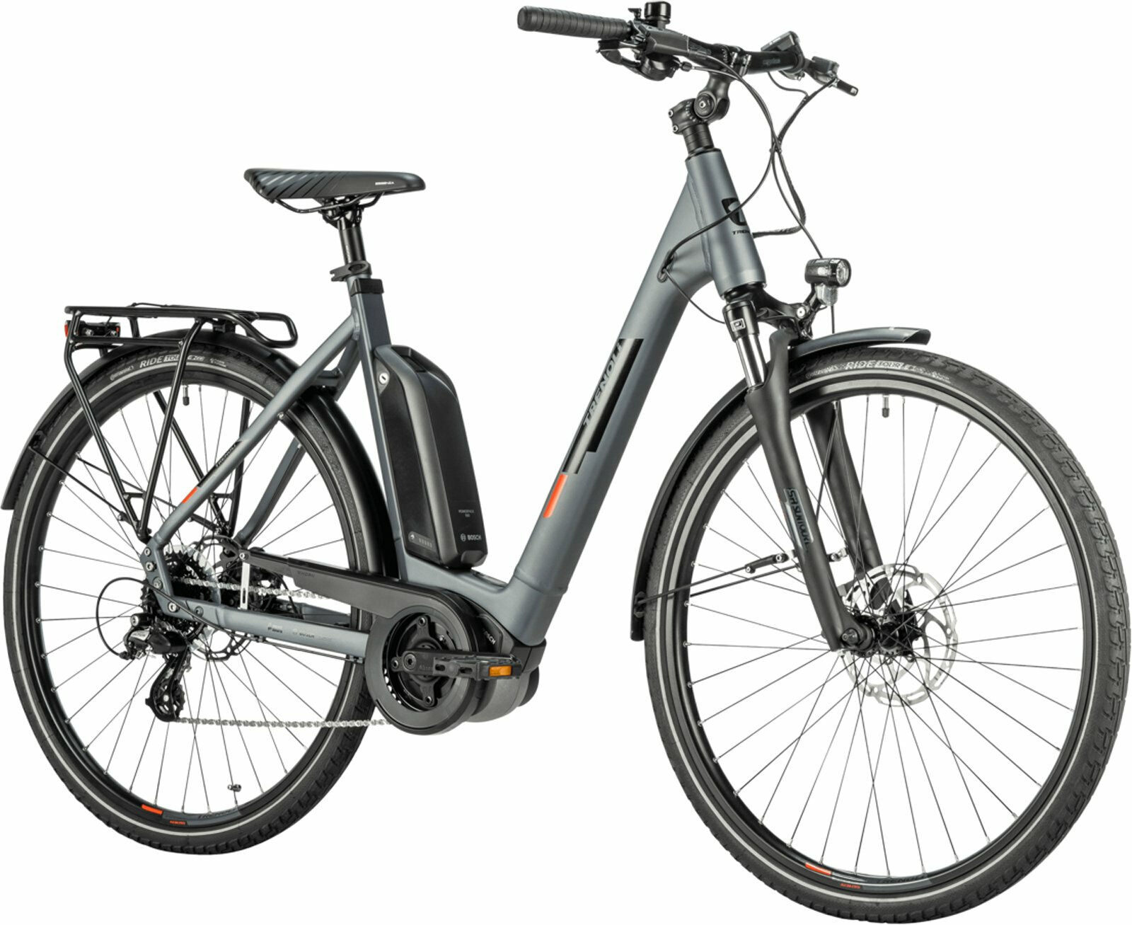 Trenoli BRENTA classico Active Plus dark grey - matt 2024 28"; 500 Wh Wave