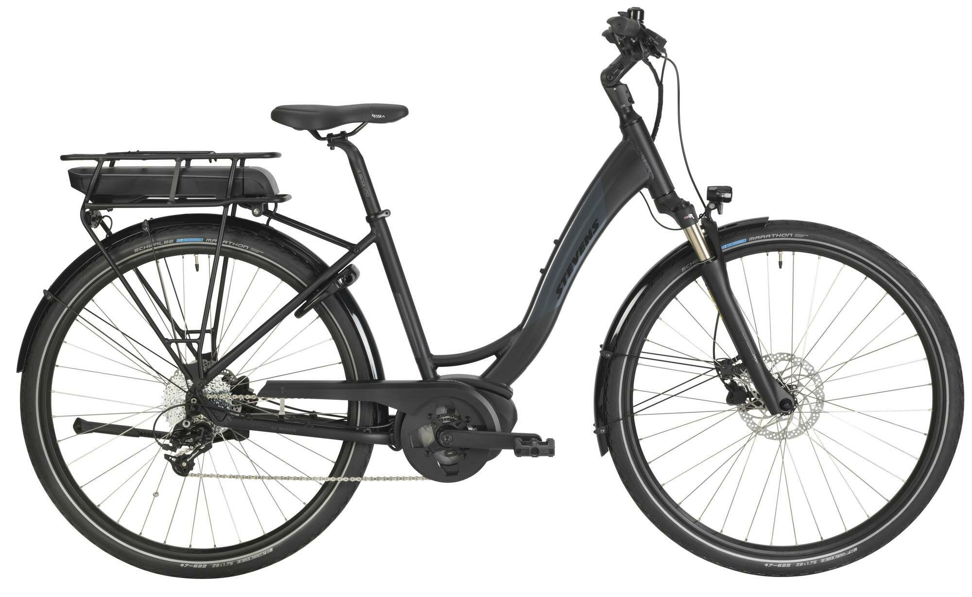 Stevens E-Molveno Forma Velvet Black 2023 28"; 400 Wh Wave