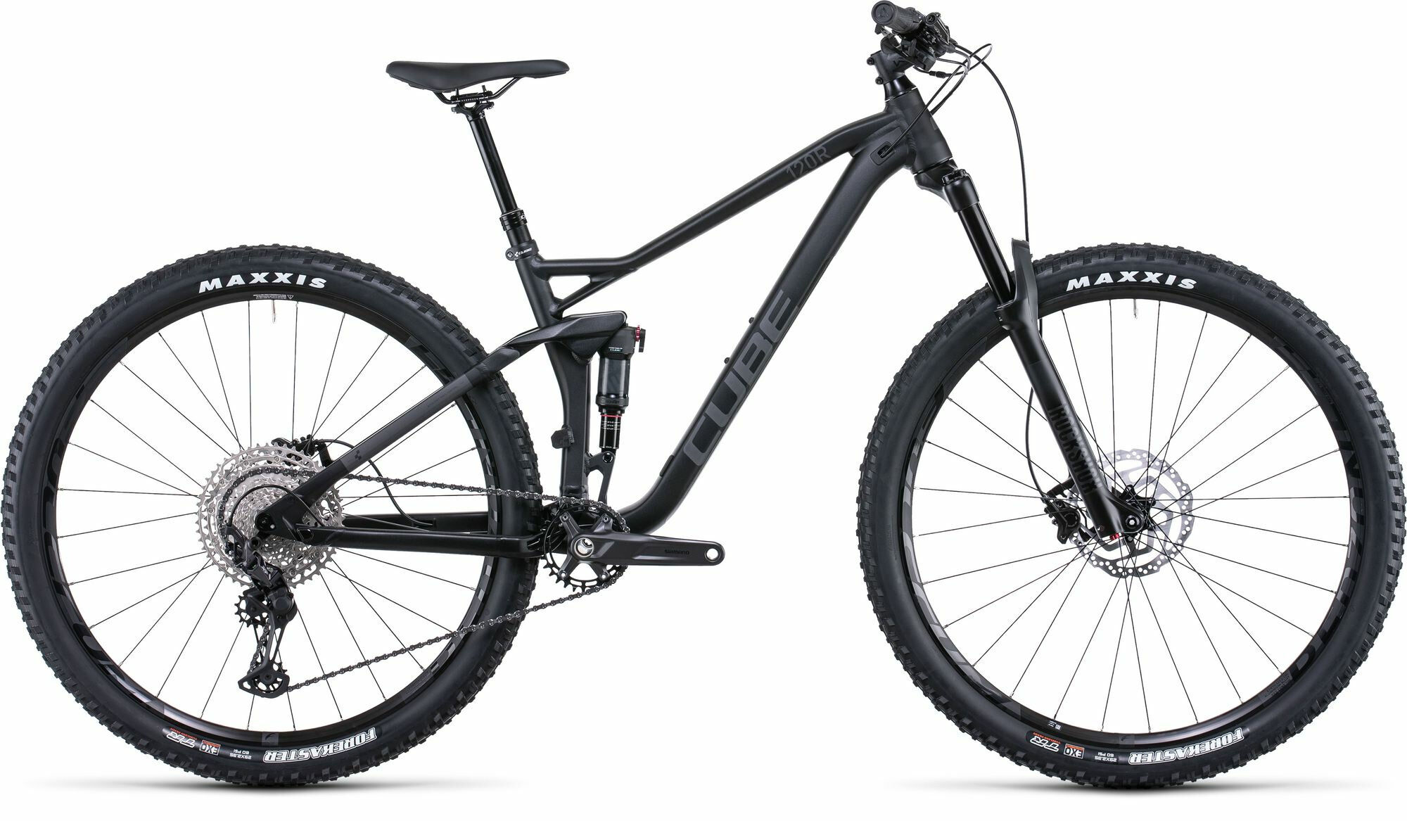 Cube Stereo 120 Race black anodized 2022 29"; Diamant