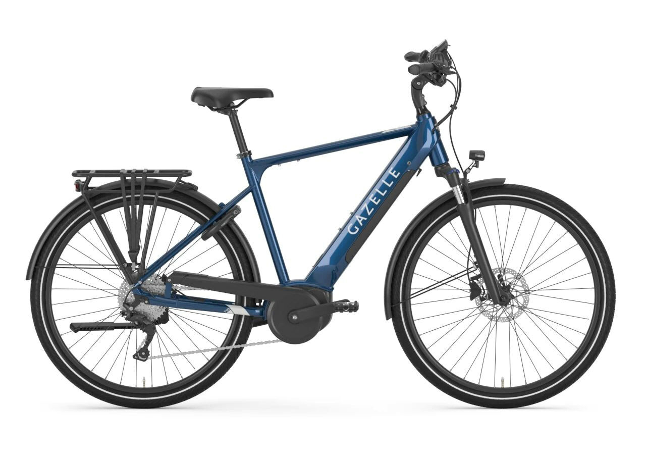 Gazelle Medeo T10 HMB mallard blue gloss 2023 28"; 500 Wh Diamant