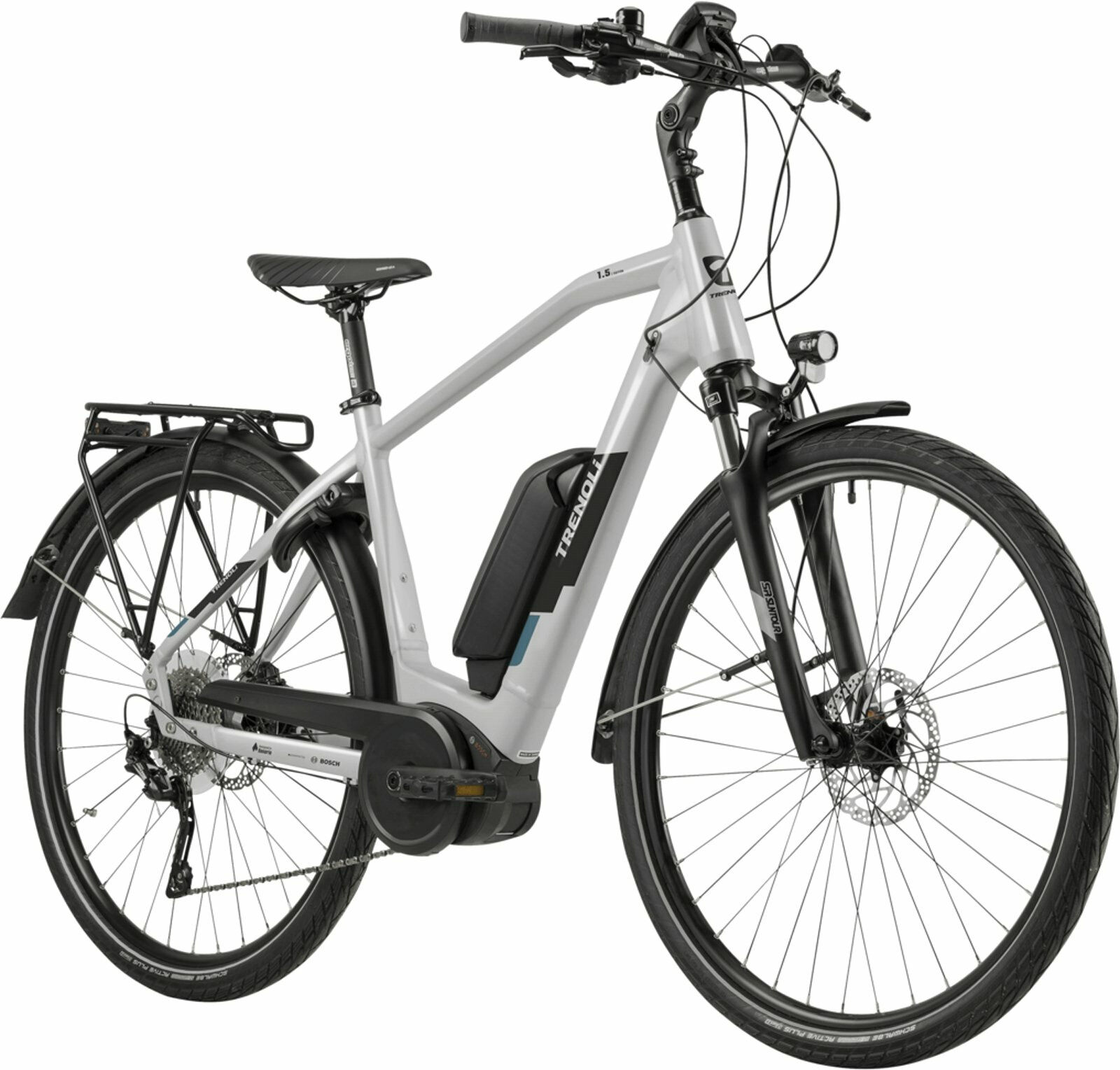 Trenoli BRENTA sportivo M silver - glänzend 2024 28"; 500 Wh Diamant