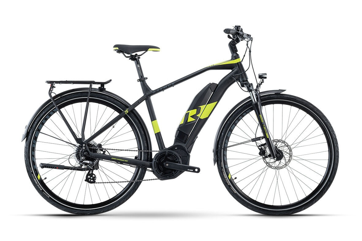 Raymon TourRay E 1.0 black/limegreen matt 2023 28"; 400 Wh Diamant
