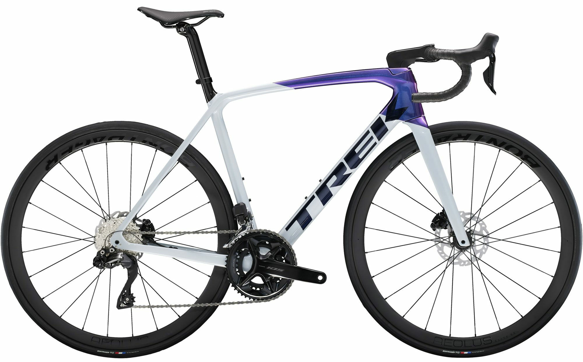 Trek Émonda SL 6 Plasma Grey Pearl/Dark Prismatic 2024 28"; Diamant