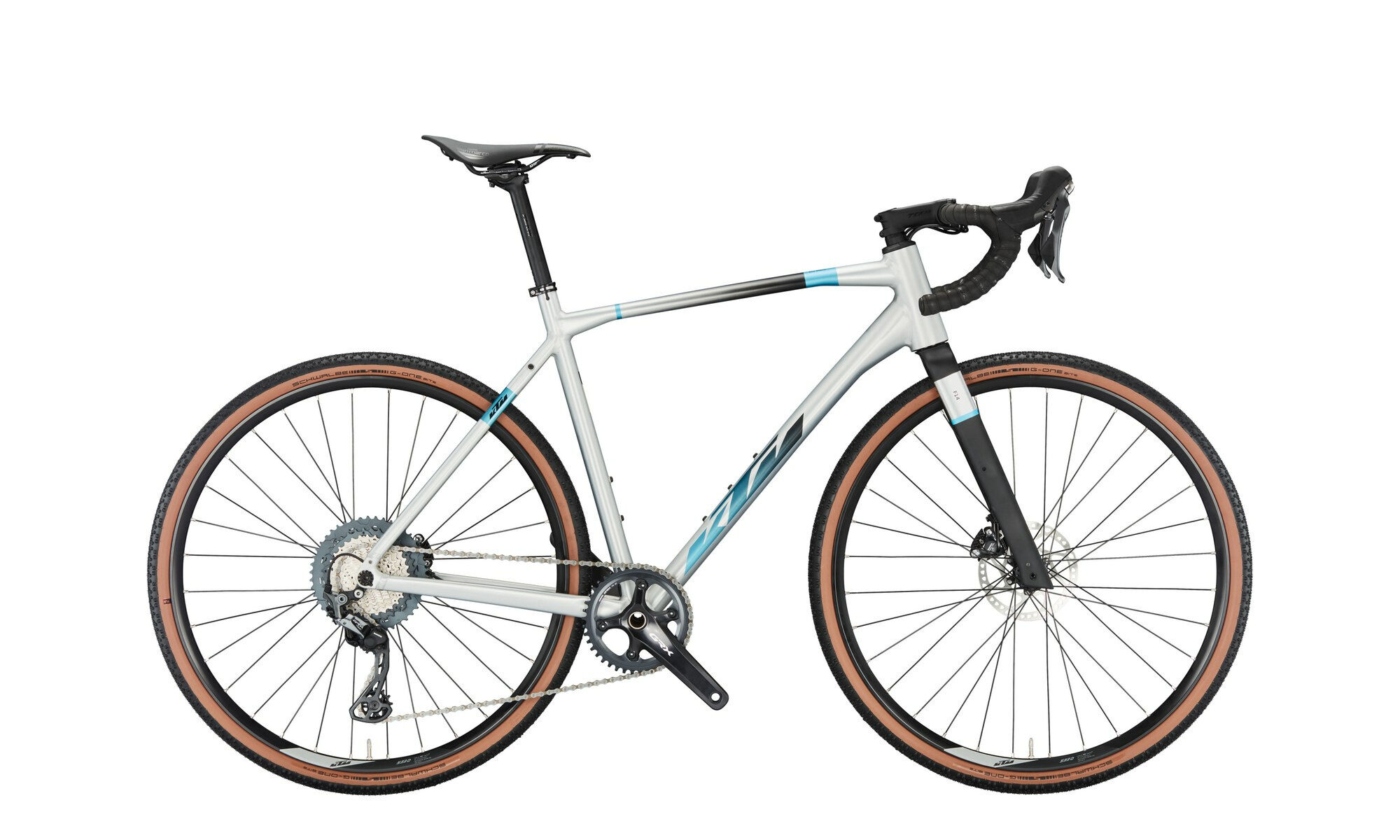 KTM X-STRADA 10 PRO alu brush matt (black+blue) 2023 28"; Diamant
