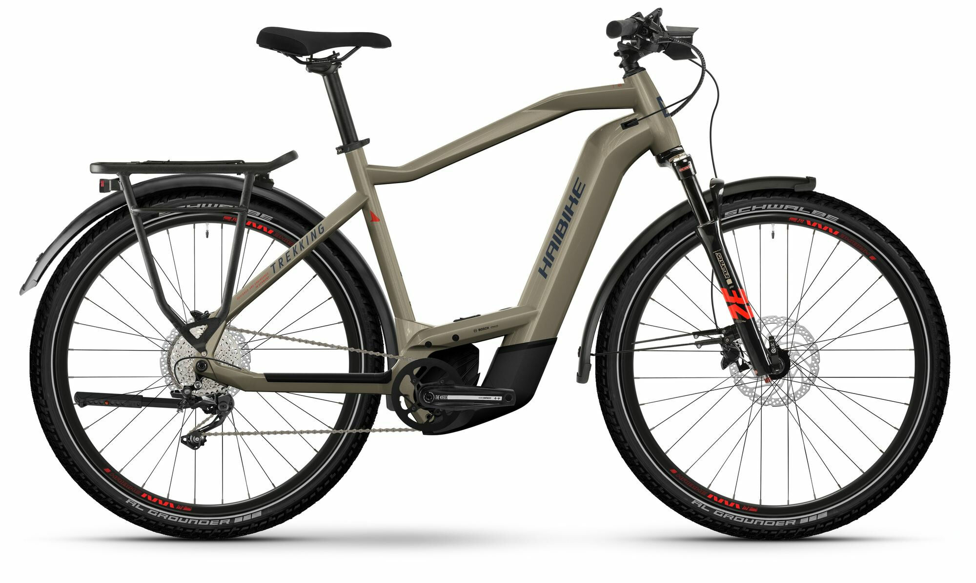 Haibike Trekking 8 sand/red/blue - gloss 2024 27,5"; 750 Wh Diamant