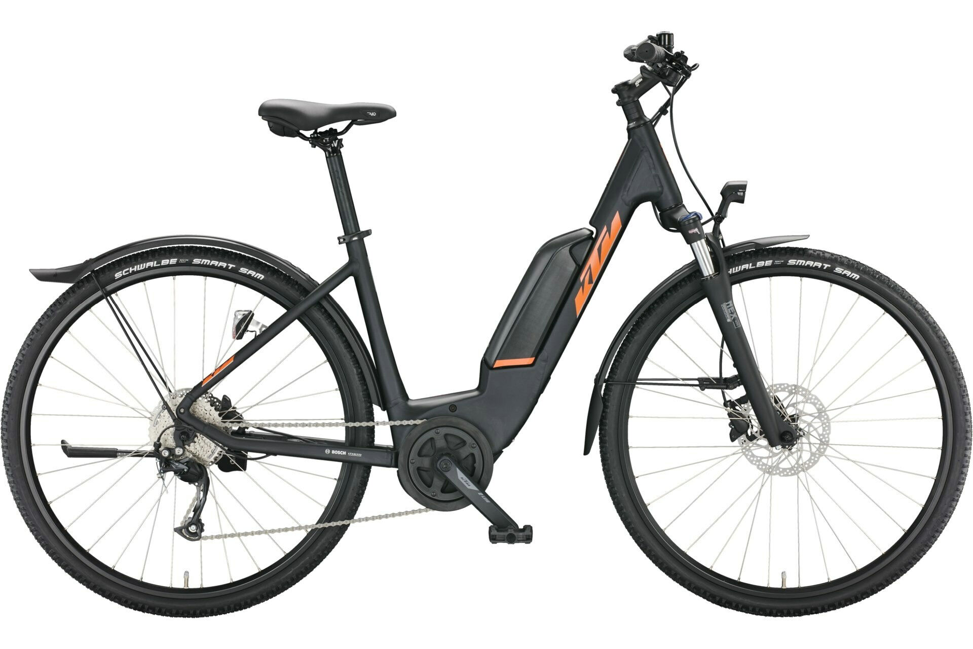 KTM Macina Cross Street P510 black (orange) 2024 28"; 500 Wh Wave