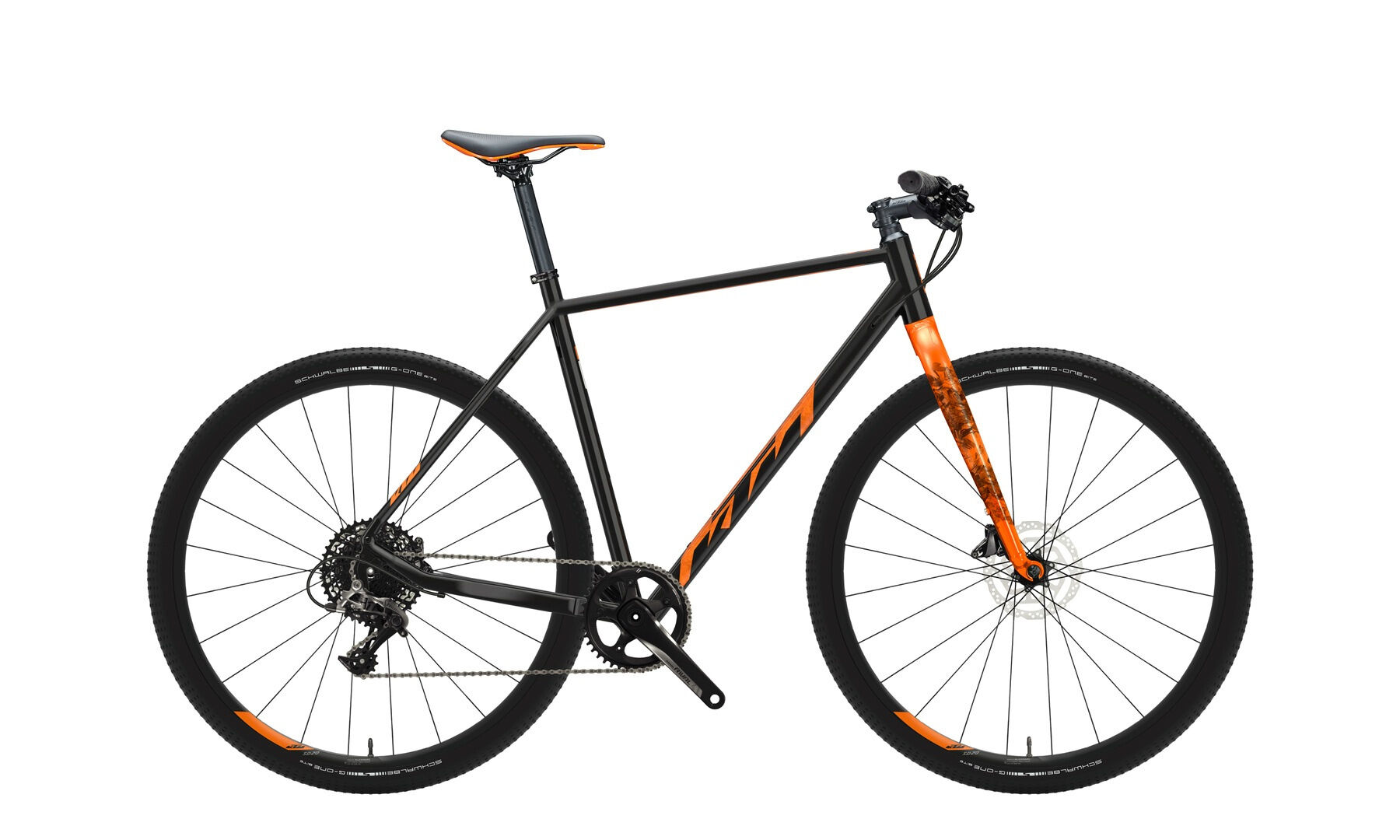 KTM X-STRADA 30 FIT flaming black (orange) 2023 28"; Diamant