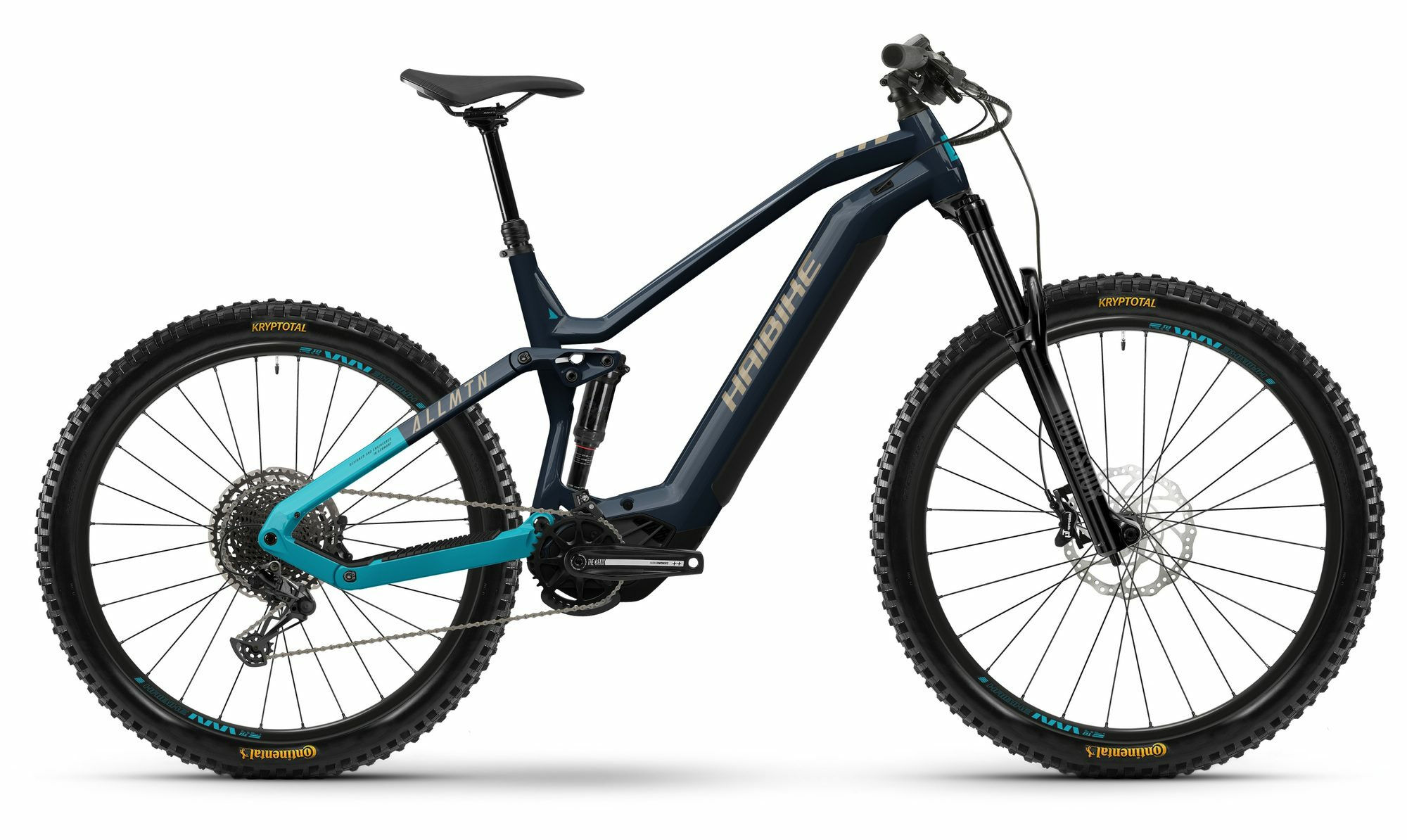 Haibike AllMtn 2 blue/cyan/caramel - gloss 2024 29";/27,5"; 720 Wh Diamant