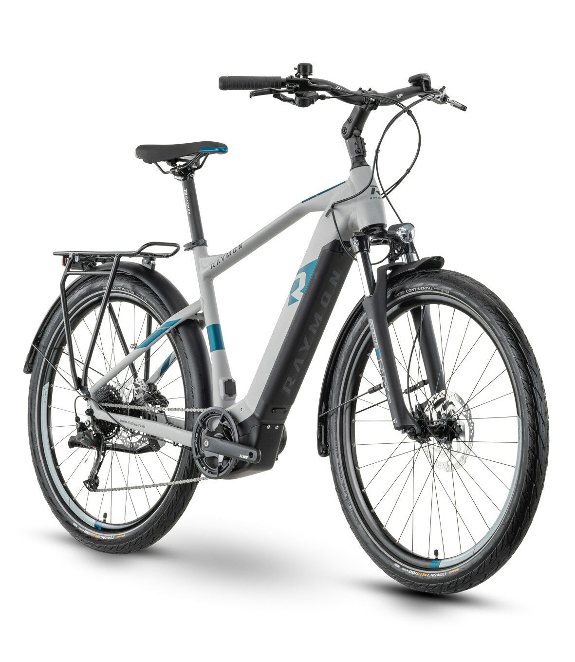 Raymon TourRay E 5.0 grey/black/space blue matt 2023 27,5"; 500 Wh Diamant