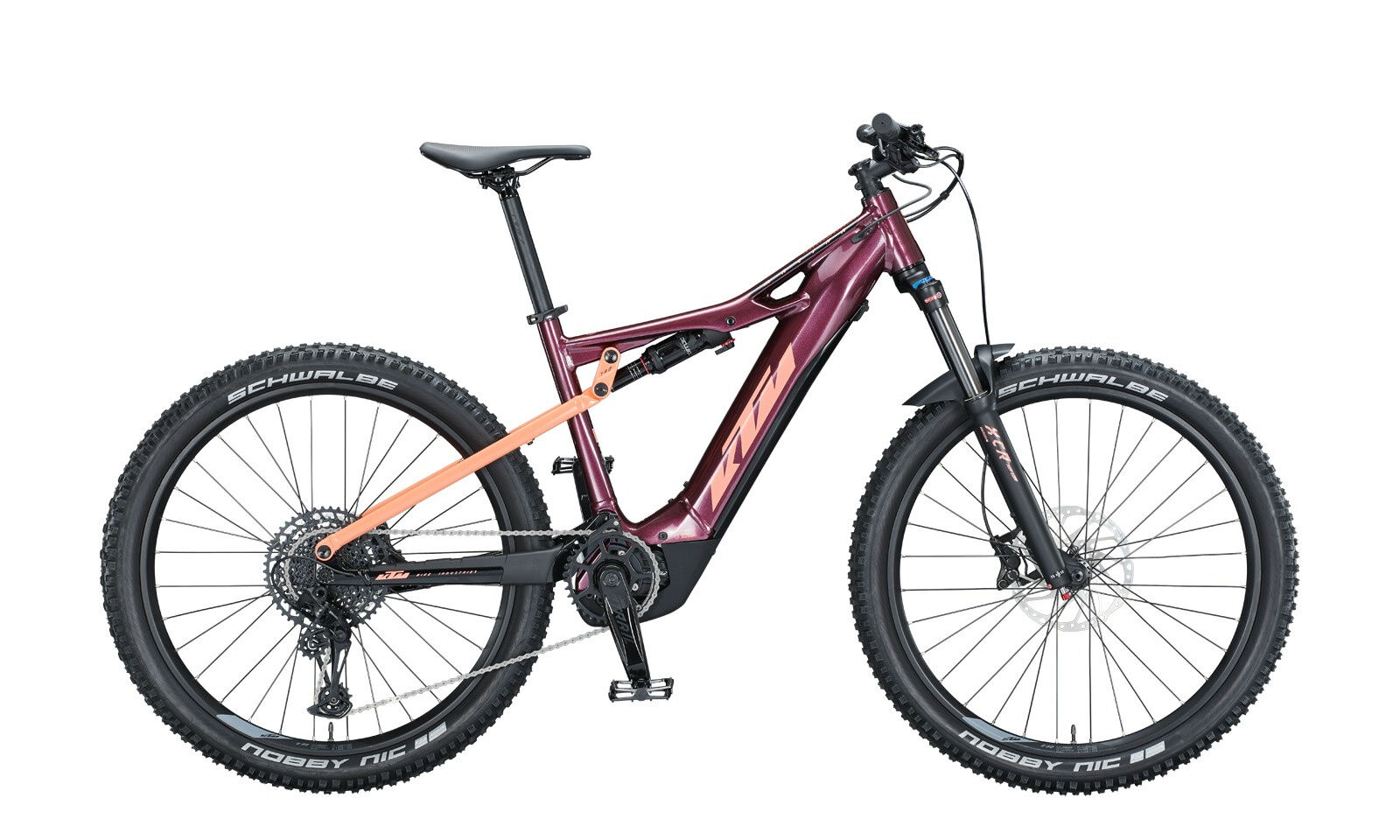 KTM MAC LYCAN 272 GLORIOUS Dark Red ( Coral Black ) 2021 27,5"; 625 Wh Diamant